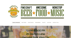 Desktop Screenshot of kingcraftbeerandfood.com